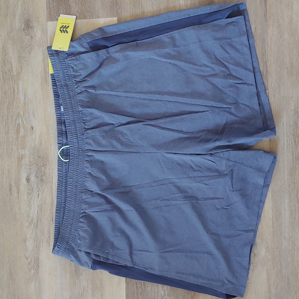 NWT All in Motion Blue/Grey Running Shorts Size XXL